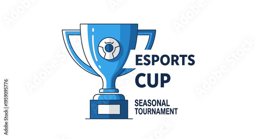 Esports Championship Trophy Seasonal Tournament Digital Gaming Competition Award
