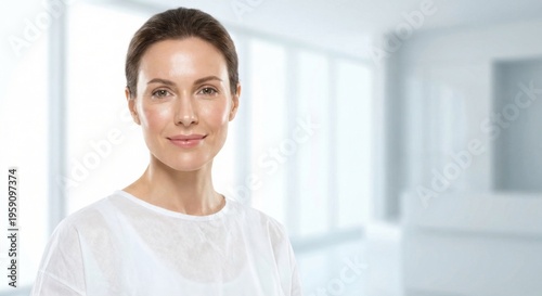 Radiant woman with lifted facial contours and glowing skin Free Download Radiant woman with lifted facial contours and glowing skin - GFXLoad