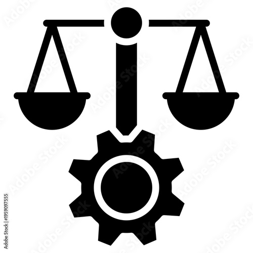 Justice System glyph icon