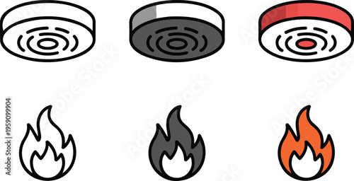 Professional business partnership and negotiation icon set featuring handshake symbols in minimalist line art and flat vector styles.