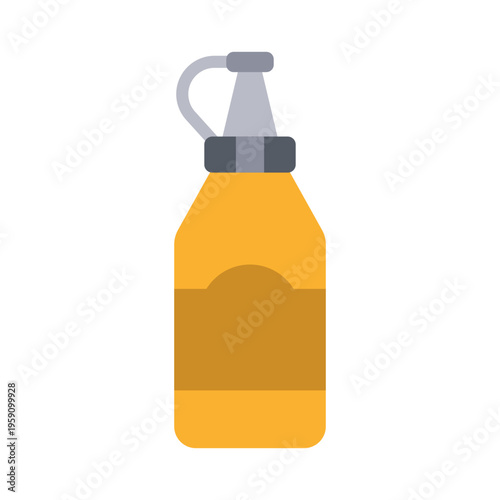 Salad Dressing Bottle with Olive Oil Healthy Sauce Ingredient for Fresh Food Meals