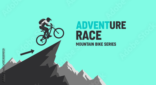 Extreme Mountain Bike Adventure Race Graphic