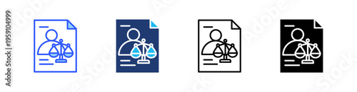 Advocacy Multi Style Icon Set Vector 