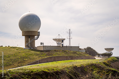 Pillar Point Air Force Station Radar Dome in Half Moon Bay, California