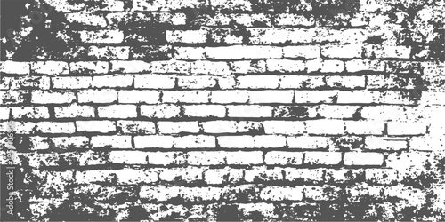 Abstract a weathered brick wall, its textured surface hinting at a history of resilience and the passage of time. The graphic illustration showcases the textures and patterns of each individual brick.
