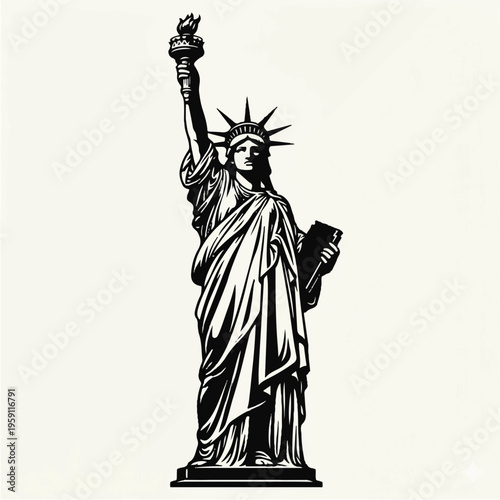 Statue of Liberty silhouette