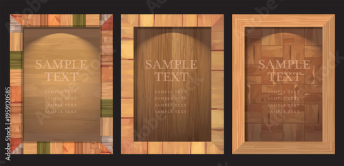 木材のフレーム額縁