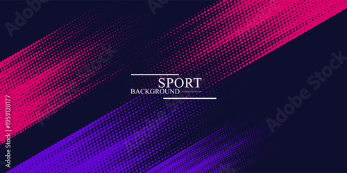 Modern colored poster for sports. Vector illustration. An effective template for placing text and information. Graphic elements for design. Background for creative work.