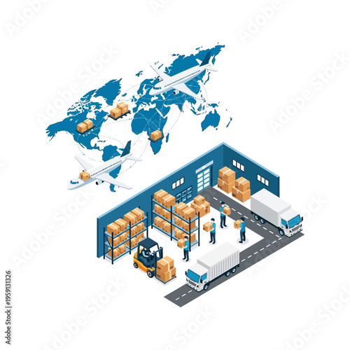 Global Logistics and Supply Chain Management with Warehouse Operations.