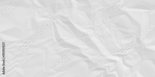 White fabric background. white crumpled paper background texture pattern overlay. wrinkled high resolution arts craft and Seamless white crumpled paper.