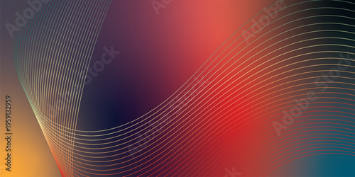 Glowing coral, red, orange and black gradient ribbons rising smoothly from a dark shadowed base against a grainy textured backdrop with subtle luminous highlights, modern creative banner design.