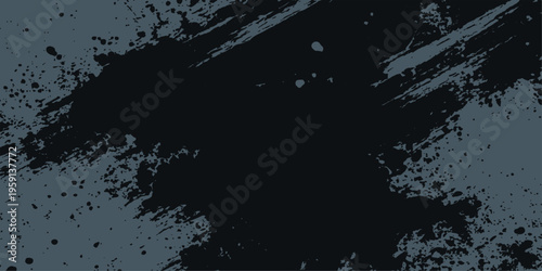 Abstract grunge dark background texture with expressive paint strokes and ink drops. Perfect for artistic and modern designs. 