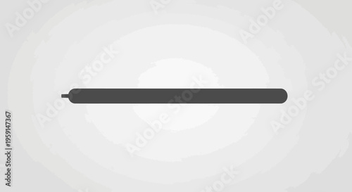 Black electronic stylus pen on gray background side view sleek design technology accessory