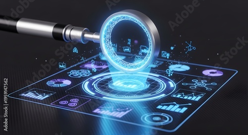 Futuristic Digital Pinpoint Projection with Pen Stylus