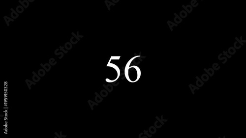 Counting Numbers 0 to 100 Animation  4K Alpha Channel Transparent Loading Bar Counter Overlay