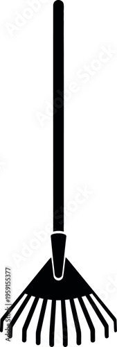 hand rake vector image on white background 