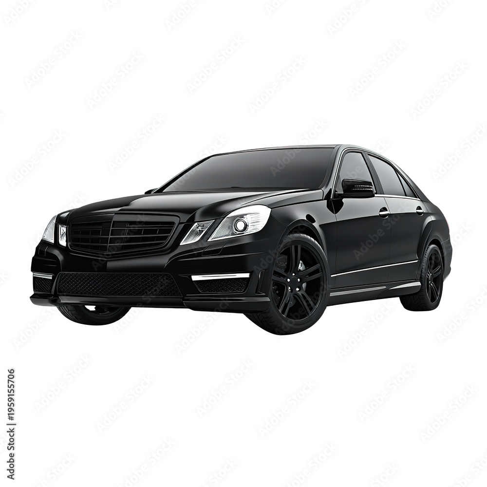 Obraz premium black car isolated on transparent background