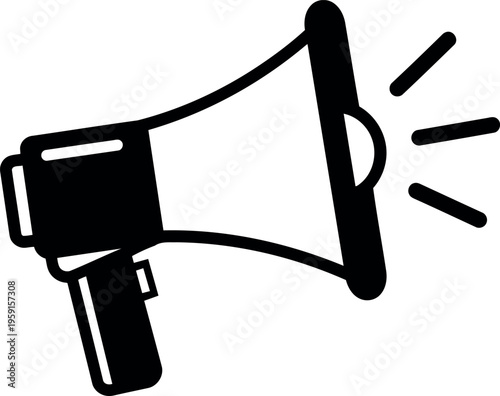 Megaphone icon, vector illustration