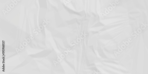 White fabric background. white crumpled paper background texture pattern overlay. wrinkled high resolution arts craft and Seamless white crumpled paper.