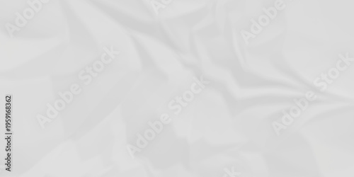 White fabric background. white crumpled paper background texture pattern overlay. wrinkled high resolution arts craft and Seamless white crumpled paper.