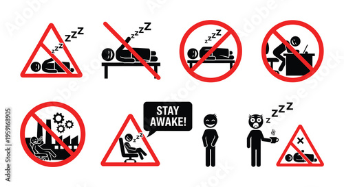 Prohibited actions sleeping relaxing and distractions while on duty