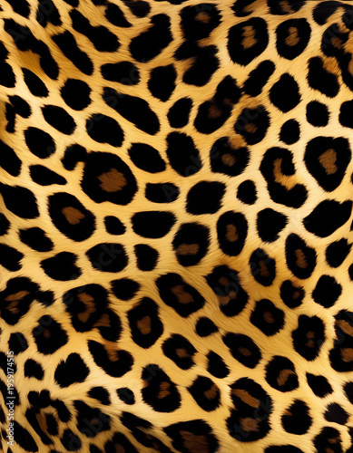Abstract leopard print background in warm tones. Fashionable wild pattern for textile, branding, or decor design.