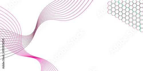 Modern abstract waves in orange on white background, technology banner, corporate business concept, high-tech abstract background, vector illustration for business or presentation.