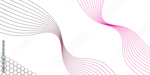 Modern abstract waves in orange on white background, technology banner, corporate business concept, high-tech abstract background, vector illustration for business or presentation.