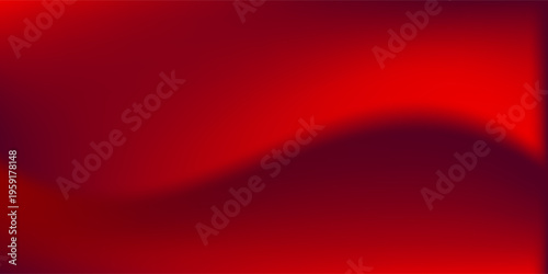 An abstract background features a gradient of red and dark red colors, creating a smooth, wave-like transition.