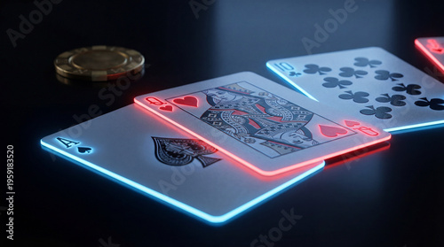 Glowing Playing Cards