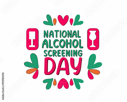 Health Awareness Concept Vector, Alcohol Screening and Prevention Illustration