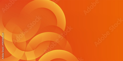 Colorful orange circle pattern 3D background gradient with soft pastel color design. Abstract template and modern. eps 10