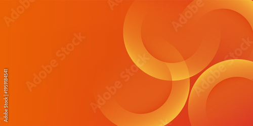 Colorful orange circle pattern 3D background gradient with soft pastel color design. Abstract template and modern stylish texture background.