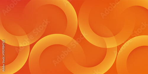 Colorful orange circle pattern 3D background gradient with soft pastel color design. Abstract template and modern. eps 10
