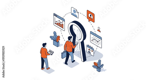 People walk in a key hole door to find a job and win big now