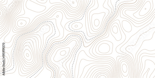 Vector geographic contour mounted map background. Abstract minimal The patter discovery vector topo map.abstract wavy background. topographic contour background.