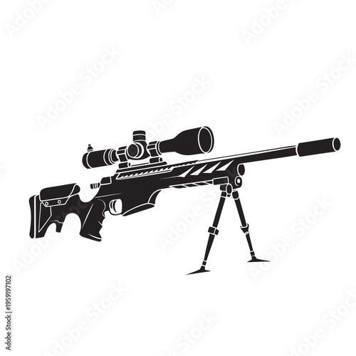 assault rifle vector