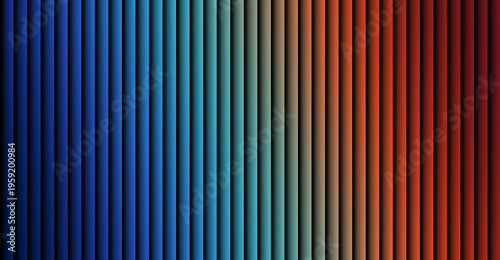 Photography Vibrant abstract background with a smooth vertical color gradient, showcasing a rhythmic progression of shades from deep blue to warm red, creating a dynamic visual effect with subtle texture