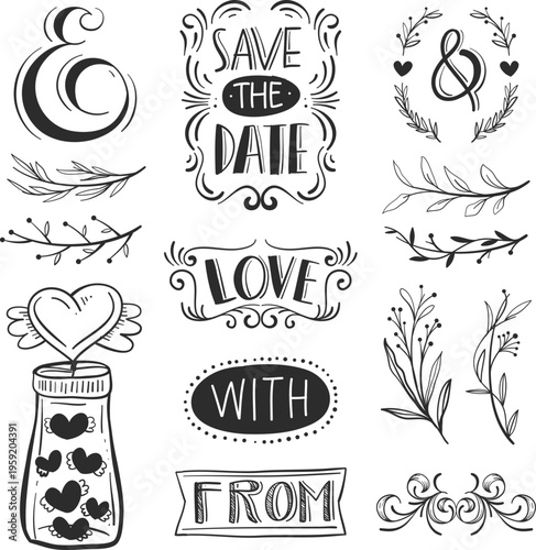 Premium set of vintage food labels and retro vector icons featuring organic farm emblems, bakery badges, and coffee restaurant signs for elegant brand design