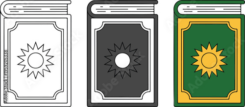 Professional firefighter avatar icon set featuring emergency rescue personnel in minimalist line art and flat colored vector styles