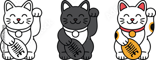 Professional fire extinguisher icon set featuring emergency safety equipment in minimalist line art and flat colored vector styles.