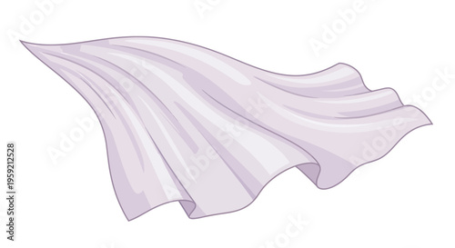 Soft flowing white fabric folds.