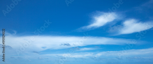 Photos Blue sky background with tiny clouds