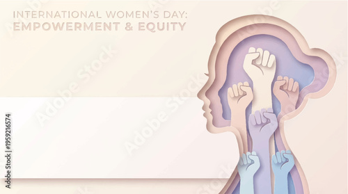 International Women's Day, empowerment, equity, illustration, vector graphics, equality concept, women's rights, social issues