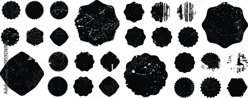 Big collection of Grunge post Stamps . Circles. Large set of Banners, Insignias , Logos, Icons, Labels and Badges . vector distress textures.blank shapes.
