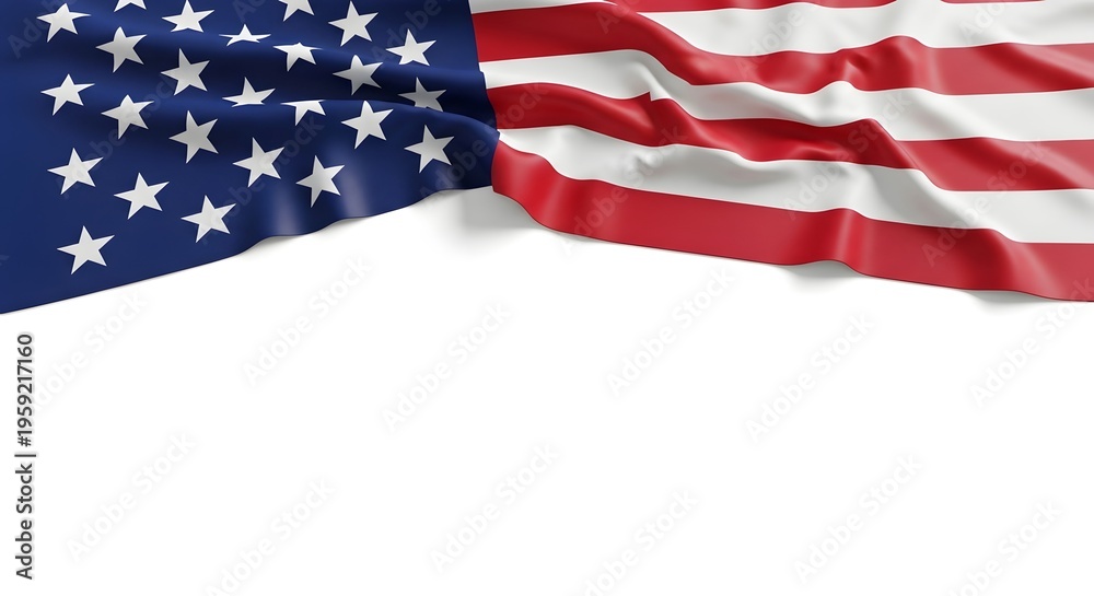 Fototapeta premium Memorial day tribute honoring fallen heroes with patriotic american flag