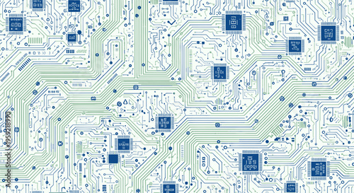 Digital circuit board pattern, electronic technology background, abstract technology concept