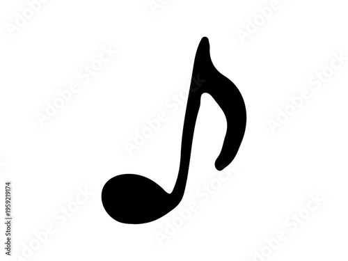 シンプルな手書きの音符