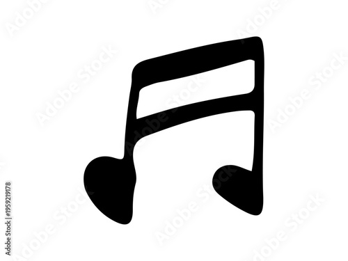 シンプルな手書きの音符