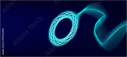 Abstract tech network connection dots. Digital technology and big data analysis background. New year 2009